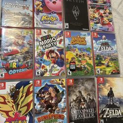 Nintendo Switch Game Lot Bundle Animal Crossing Legend Of Zelda Super Mario Odyssey Kart Party Pokemon Kirby