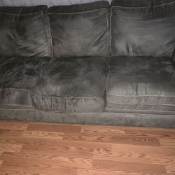 Green Sheared Couch / Sofa