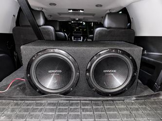 Kenwood 12” Subwoofer Box (2 Subs) – One Needs Repair – Cheap