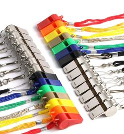 28 Pcs Whistle, Coach Whistle with Lanyard Sports Whistles Loud Crisp Sound Whistle for Coaches Referees Training Gyms Emergency