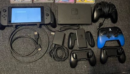Nintendo Switch + Controller and Smash Bros