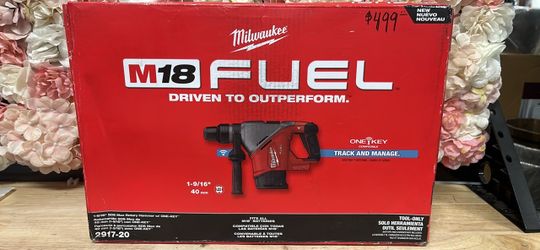 Milwaukee M18 FUEL 18V Lithium-Ion Brushless Cordless 1-9/16 in. SDS-Max Rotary Hammer (Tool-Only)