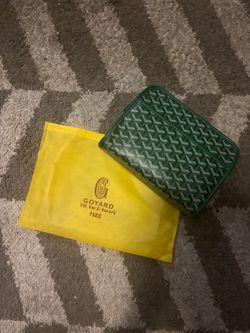Green Goyard Toiletry Bag
