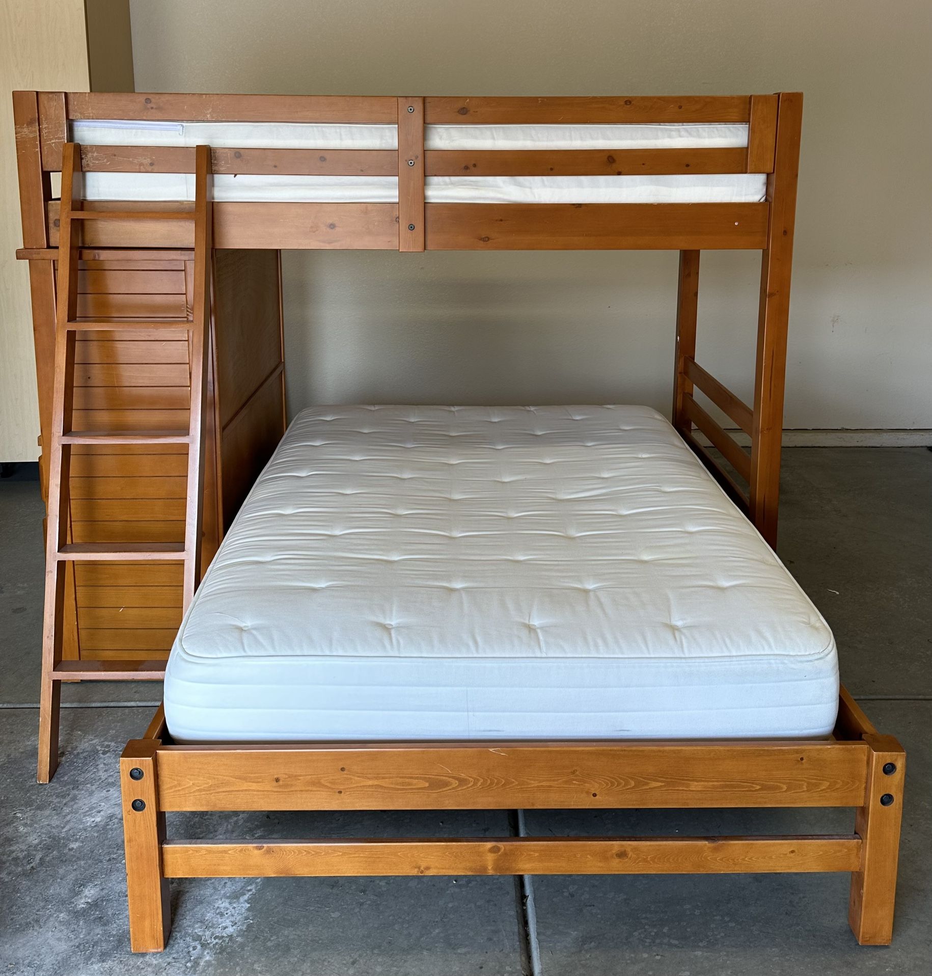 Bunk Bed With Side Desk, Mattress Included, Deconstructable, From COSTCO