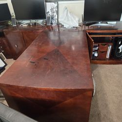 Large L shaped Double Desk