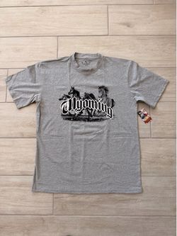 NEW Men’s Size XL Wyoming Horses T-Shirt By Wraptor Wear / RPG Souvenirs West Las Vegas See My Listings Summerlin