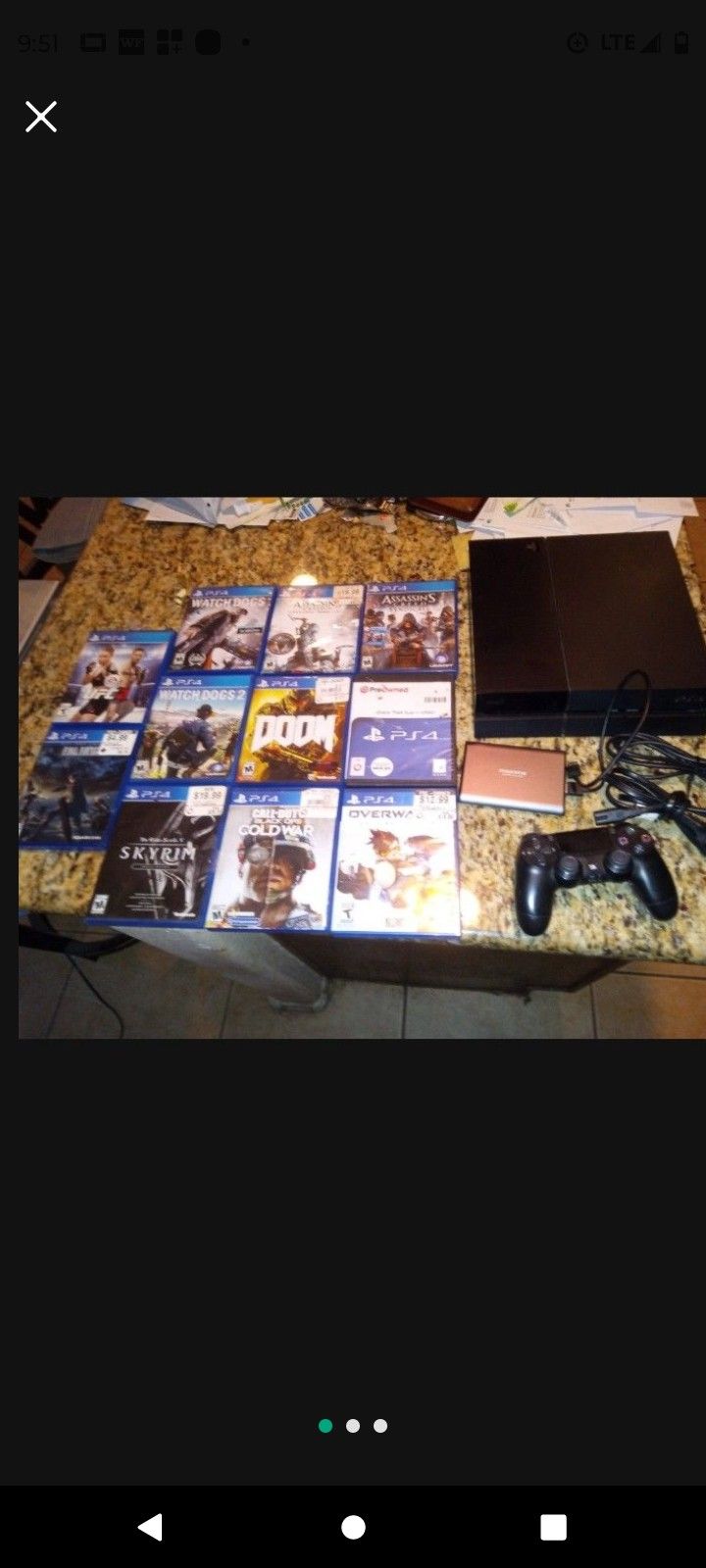 Ps4 Console And 11 Games With 500gb Extra Storage