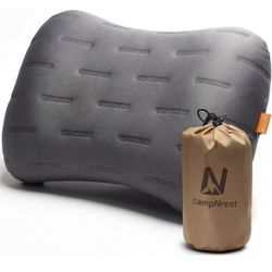 Ultralight Inflatable Camping Pillow w Washable Cover Compact Travel Pillow