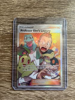 Pokemon Professor Elm’s Lecture Full Art Card