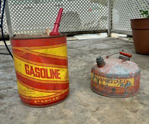 Two Vintage Gas Cans