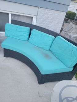 Outside corner patio couch