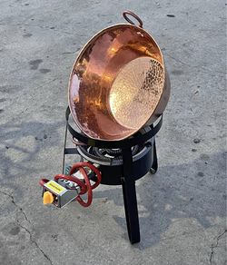 caso de cobre 18" incluye base con quemador