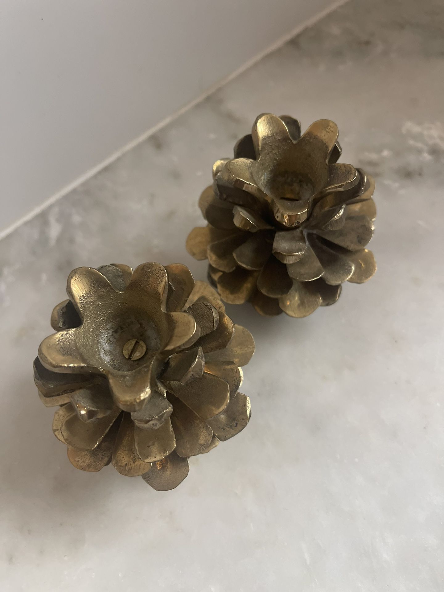 Vintage Solid Brass Pinecone Candle Holders for Sale in Dearborn, MI -  OfferUp