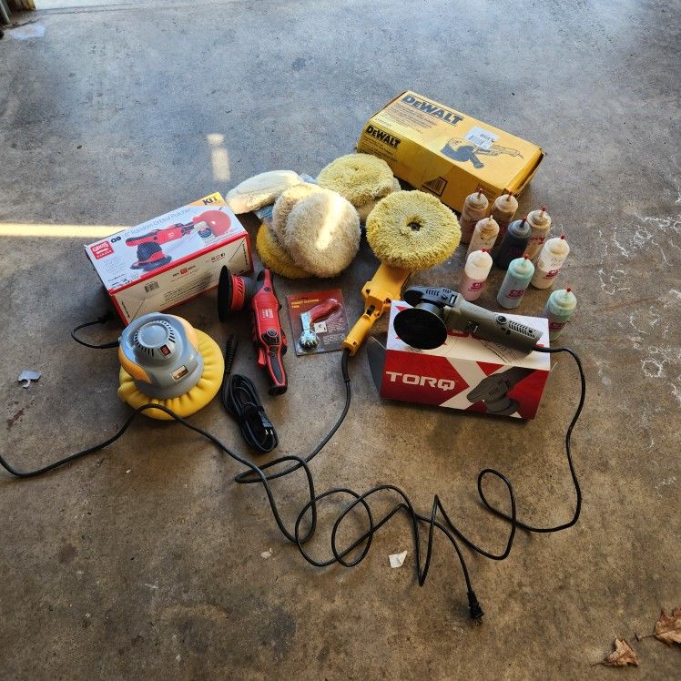 4 Polishers/Buffers Detailing Kit Dewalt