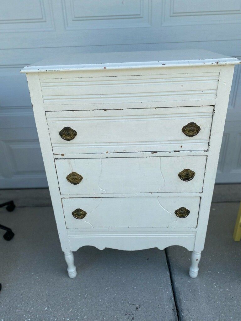 Antique White Dresser
