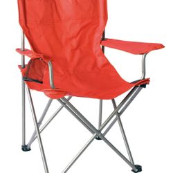 ALLY Portable Folding Chair with Arm Rest and Cup Holder with Carrying Bag for Camping - Pack Of 6 Chairs