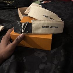 Authentic Black Reversible Louis Vuitton Belt