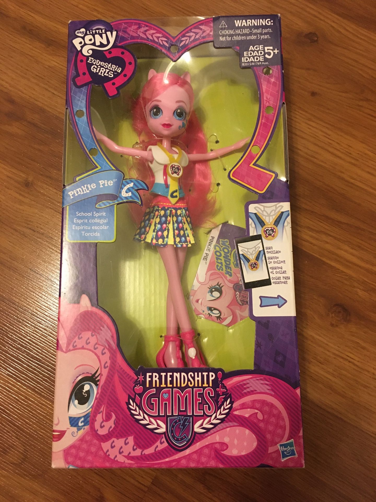 My Little Pony Equestria Girls Pinkie Pie Friendship Games School Spirit Doll NIB