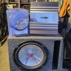 Kicker Sub And Amplifier And Kit 