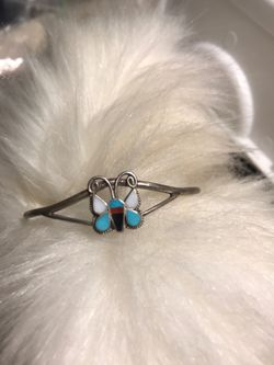Butterfly silver bracelet