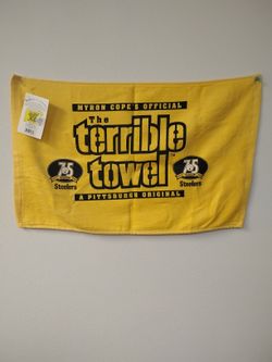 New Pittsburgh Steelers Original Terrible Towel With Tag - 15 By 25 Inches 