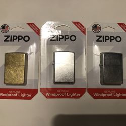 Lot Of 3 Brand New Zippos