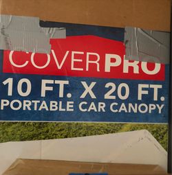 CoverPro 10 ft. x 20 ft. Portable Car Canopy