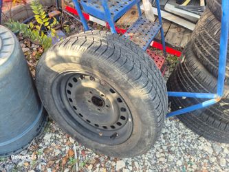 Crown vic 4 Tires on Steel Rim Wheel