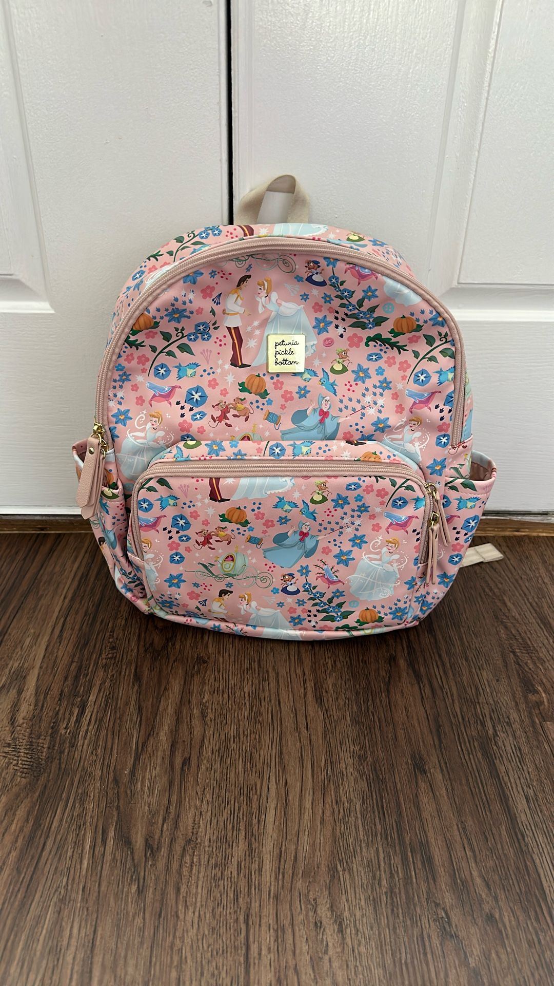 Petunia Pickle Bottom District Backpack And Petunia Pickle Bottom Baby Cooler Bag- Disney collaboration, Cinderella