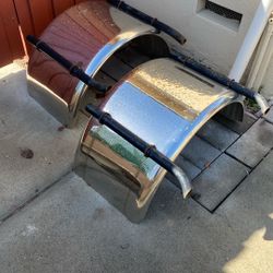 Chrome Mud Flaps Tire Covers 