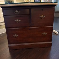 Wooden File Cabinet 