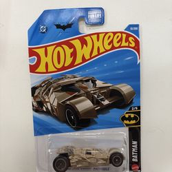 Hot Wheels The Dark Knight Batmobile Batman Tan & Black Diecast Car 2023 1:64