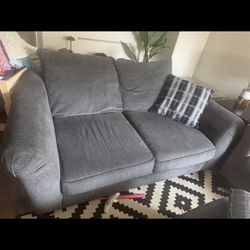 Dark Grey Love Seat
