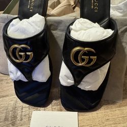 Gucci sandals Black Leather 