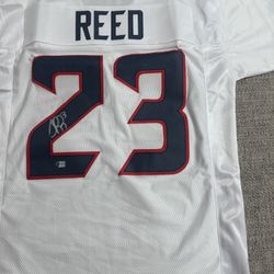 Jaylen Reed Signed Autographed Custom Jersey - Metabilia Coa - Houston Texans