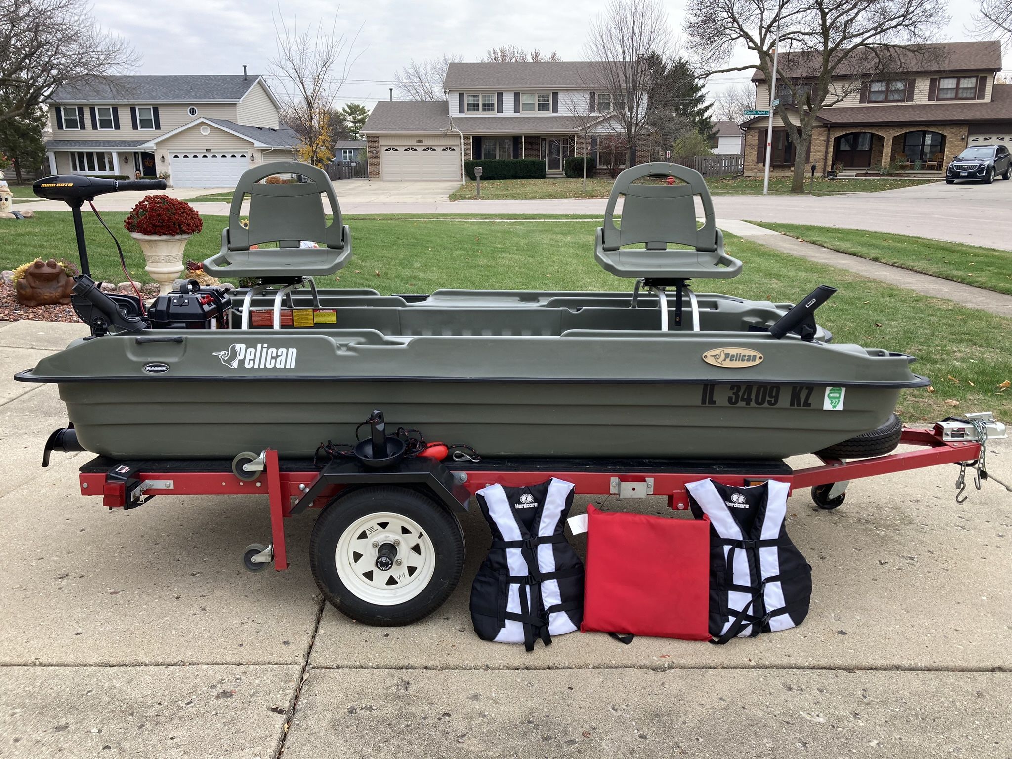 Fishing Boat With Trailer.