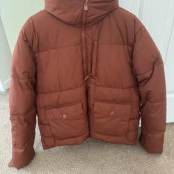 Jacket Men's Heavy Puffer Jacket - All in Motion Brown - Size: Large 