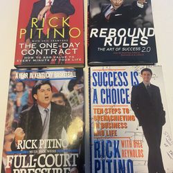 Rick Pitino 1st Edition Hardcover Books Lot