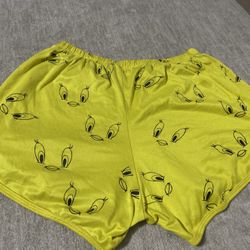 Tweety Yellow Pj Shorts 