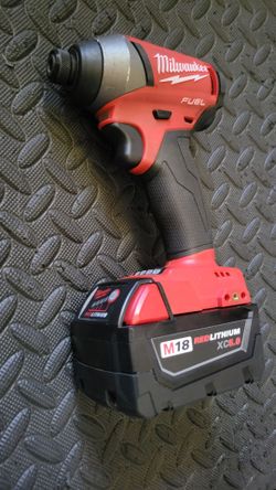 Milwaukee M18 FUEL Impact Drill and Battery