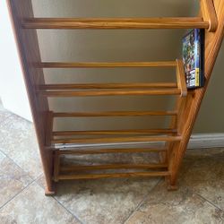 Wooden Media Storage Rack