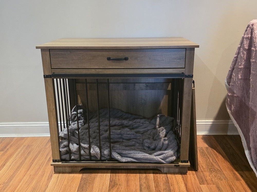 Large Dog Crate w/Barn door