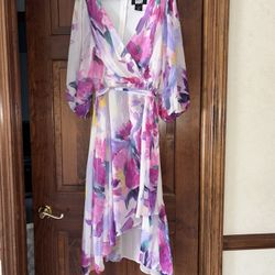Donna Karan Floral Print Dress