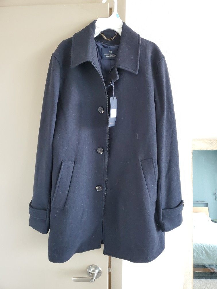 NEW Men's Large Scotch And Soda Coat