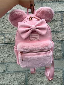 Loungefly Disney Parks Minnie Mouse Pink Mini Backpack