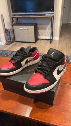 Air Jordan 1 Low 'Bred Toe'-Size 12