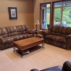 Couch, Love Seat, Coffee And End Table 