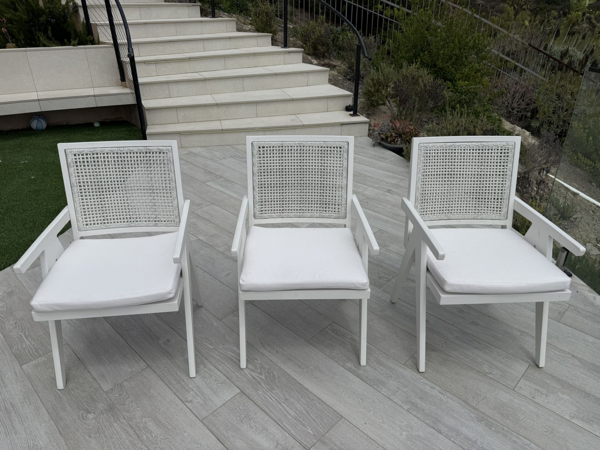 HD Buttercup White Outdoor Chairs!
