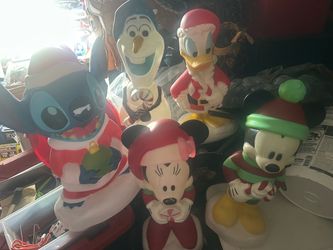 Disney Christmas blow molds