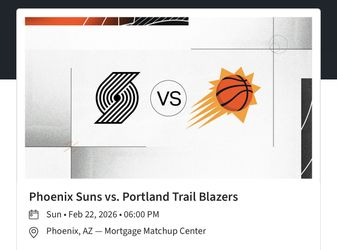 Suns vs Trailblazers